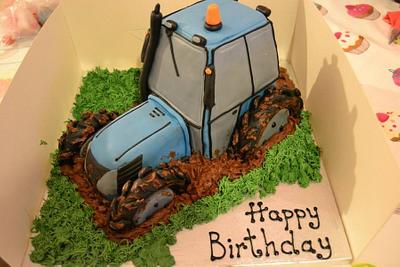 Tractor - Cake by Crockettscakes