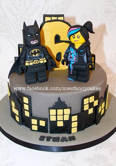 Batman and Wyldstyle cake - Cake by Zoe's Fancy Cakes