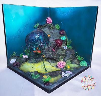 Jelly Fish - Old Curiosity Shop Collaboration - Cake by Baked4U