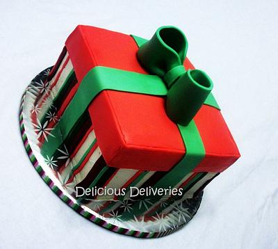 Christmas Gift Box - Cake by DeliciousDeliveries