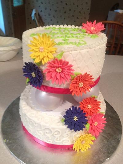 Spring Vow Renewal Cake - Cake by Cakebuddies