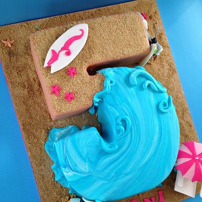 Beach theme cake  - Cake by BAKED