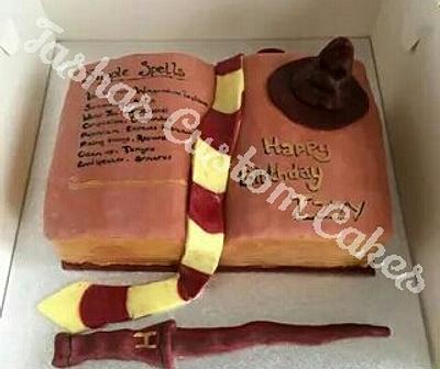 Harry Potter, potions book cake v2 - Cake by Tasha's Custom Cakes