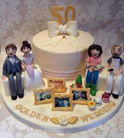 Golden Wedding Cake - Cake by Cupcake-heaven