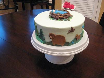 Woodland baby shower - Cake by cindy Zimmerman