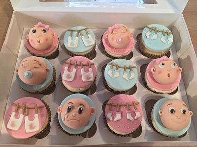 Baby Face Cupcakes - Cake by Babycakes & Roses Cakecraft