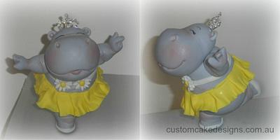 Dancing Hippo - Cake by Custom Cake Designs