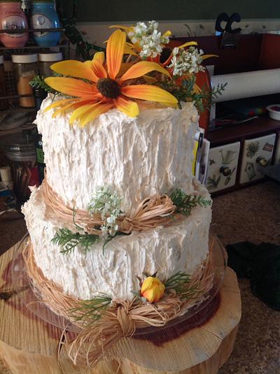 Rustic Wedding - Cake by ashtobmom