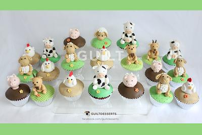 Farm Animals Cupcakes! - Cake by Guilt Desserts