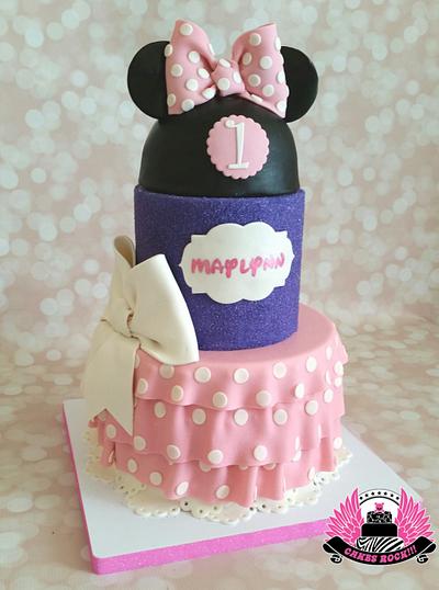 A Very Minnie First Birthday  - Cake by Cakes ROCK!!!  