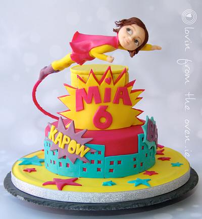 Superhero Mia! - Cake by Lovin' From The Oven