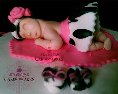 Zebra Baby Girl - Cake by SUGARScakecupcakes