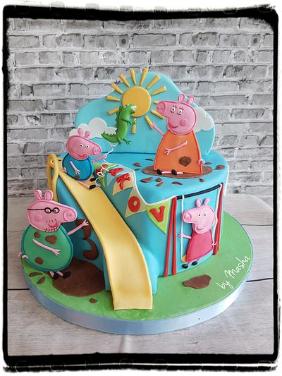 Peppa Pig family fun day cake - Cake by Sweet cakes by Masha