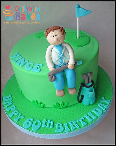 Golf themed cake - Cake by Dollybird Bakes