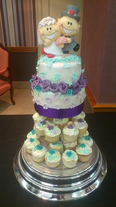 Laura and Richard's Wedding cake - Cake by Artym 