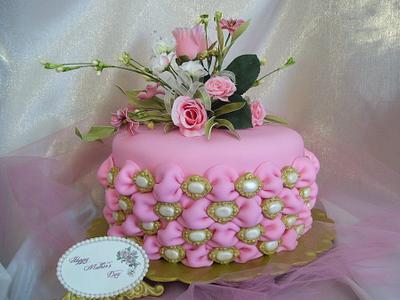 Tufted Billow Weave Mother's Day Cake - Cake by Linda Wolff