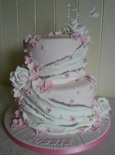 A Pretty Cake For Bobbie  - Cake by Bobbie-Anne Wright (For Heaven's Cake)