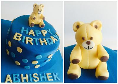 Simple teddy cake! - Cake by Nikita Nayak - Sinful Slices