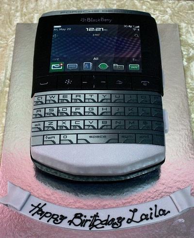 Blackberry porsche design cake - Cake by The House of Cakes Dubai