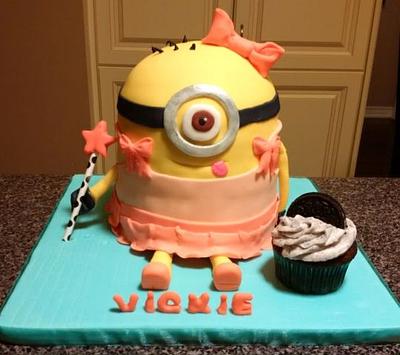Girl Minion - Cake by Yum Cakes and Treats