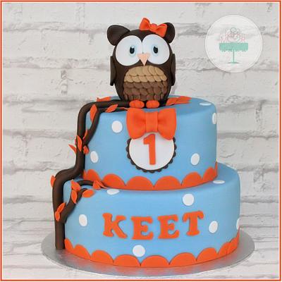 Retro owl cake - Cake by KEEK&MOOR