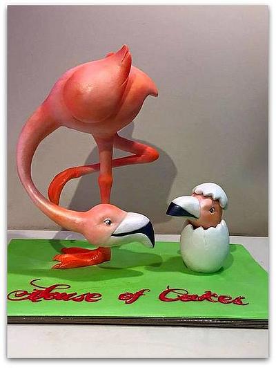 Flamingo 3D cake - Cake by House of Cakes Dubai