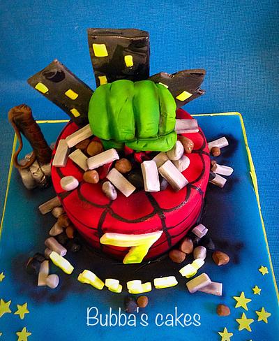 Marvel mashup  - Cake by Bubba's cakes 