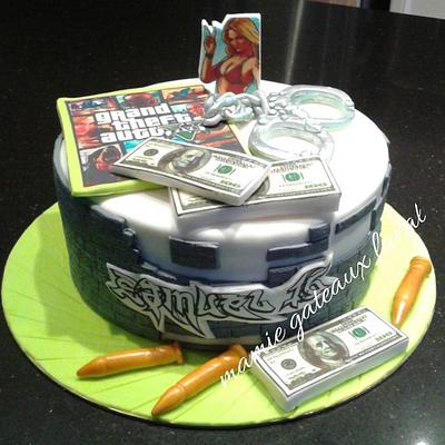 grand theft auto game cake  - Cake by Manon