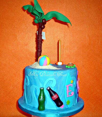 Beach themed cake - Cake by Donna Dolendo