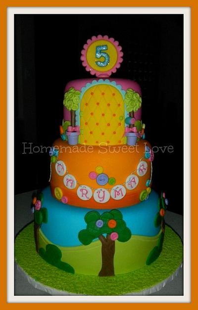 Lallaloopsy cake - Cake by  Brenda Lee Rivera 