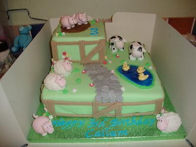 Farmyard cake - Cake by notjustaprettycake