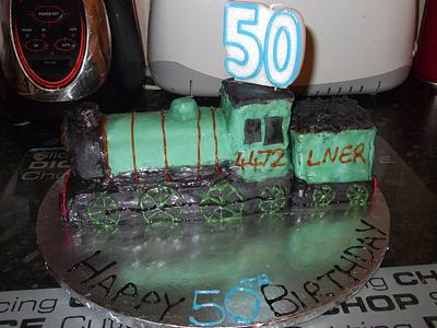 hubbys 50th - Cake by Sharon collins