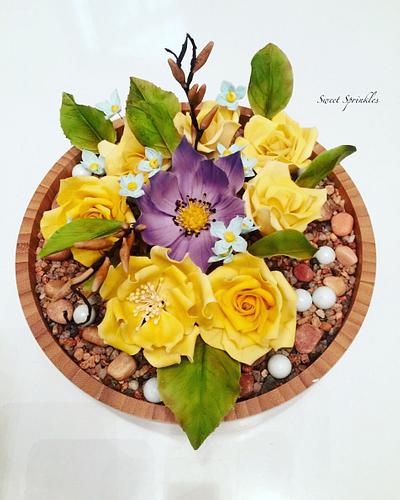 Sugar flowers - Cake by Deepa Pathmanathan