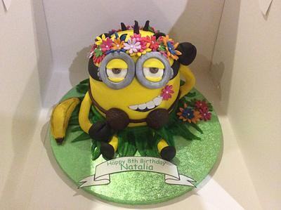 Minion cake - Cake by Julie navesey