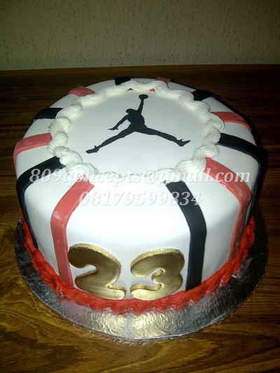 air jordan inspired cake - Cake by BakedQoncepts(Olanike)
