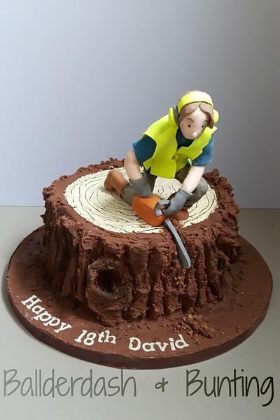 Tree surgeon cake - Cake by Ballderdash & Bunting