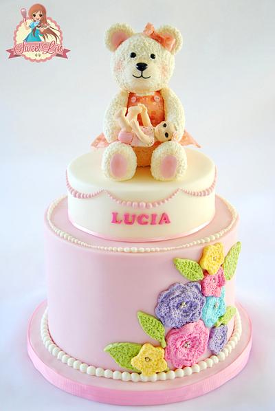 Lucia's One Month Party - Cake by SweetLin