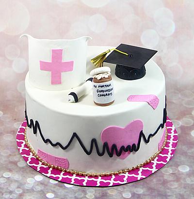 Nurses graduation cake  - Cake by soods
