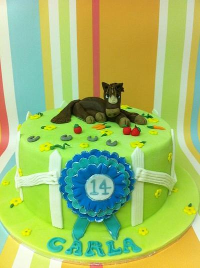 Horse Birthday Cake - Cake by CakeyBakey Boutique