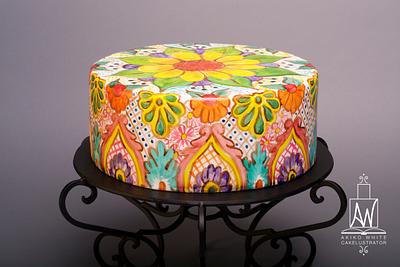 The Painted Cake - Cake by Akiko White 