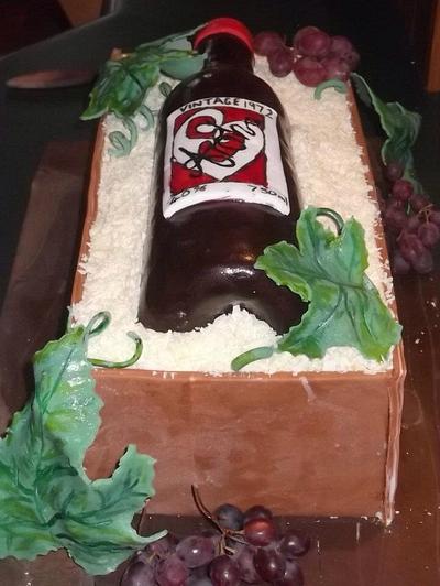Wine bottle  - Cake by The White house cakes 