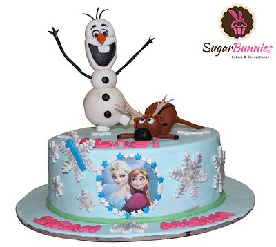 Frozen Again!! - Cake by Sugarbunnies