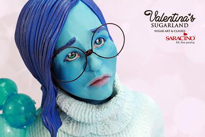 Sadness -Disney Deviant Cake Art Collaboration - Cake by Valentina's Sugarland