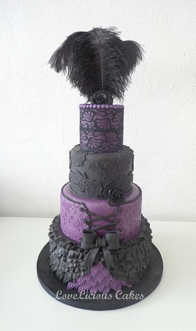 Burlesque - Cake by loveliciouscakes