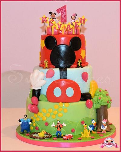 3 Tier Mickey Mouse Clubhouse Cake - Cake by Farida Hagi