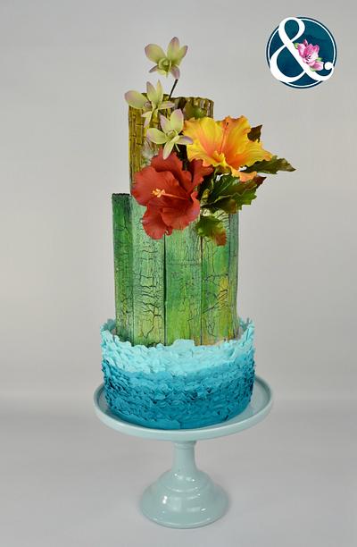 Costa Rica´s tropical flowers - Cake by José Pablo Vega