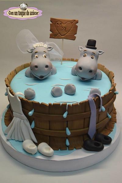 Hipos wedding cake - Cake by Con un toque de azúcar - Georgi