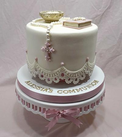 Communion Cake - Cake by Custom Cakes by Ann Marie