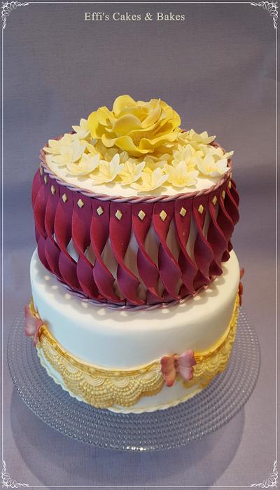 Elegant Fower Cake  - Cake by Effi's Cakes & Bakes 