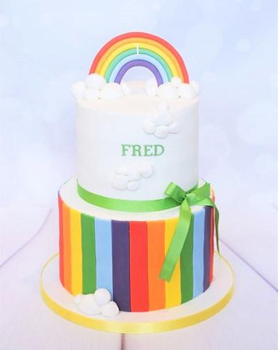 Rainbows and Clouds - Cake by Claire Lawrence